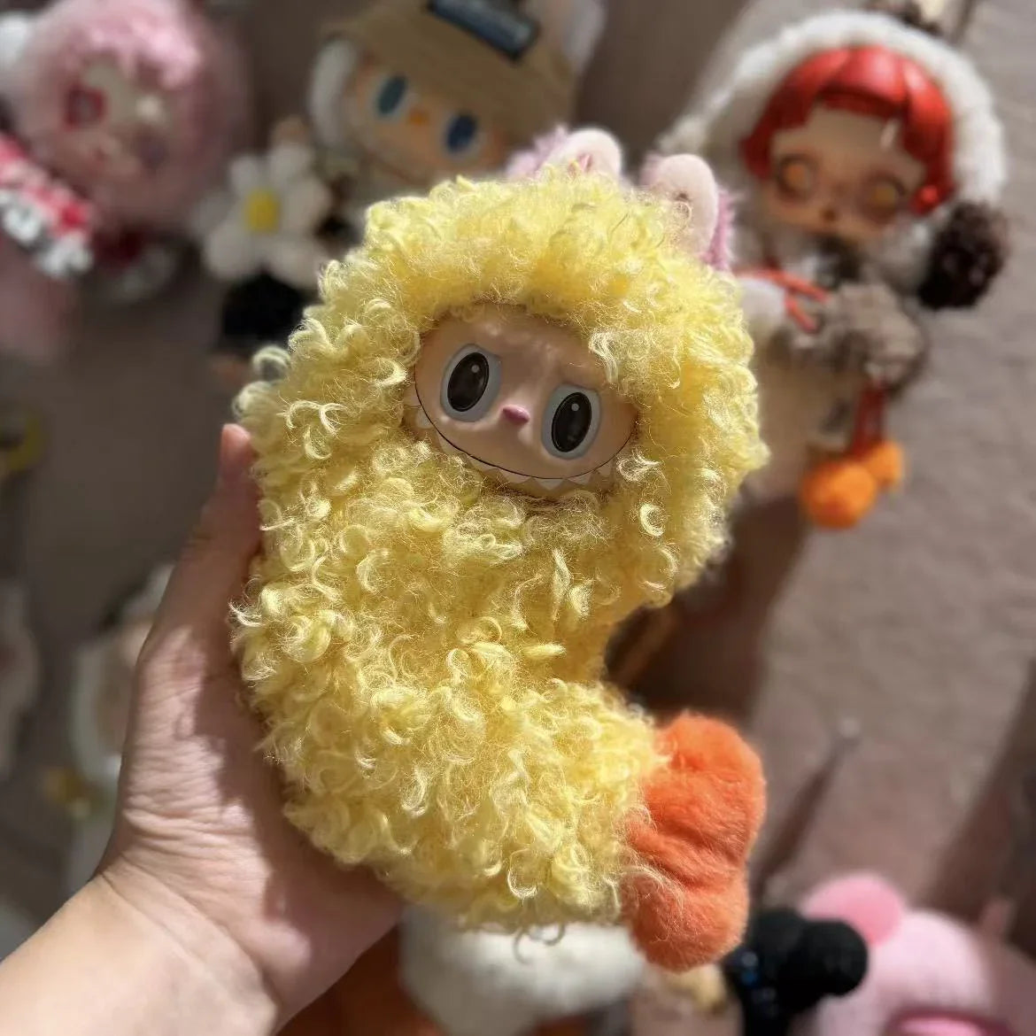 17cm Labubu Fried Shrimp Tianluofu baby clothes generation standing vinyl doll pendant replacement accessories - POP BOX