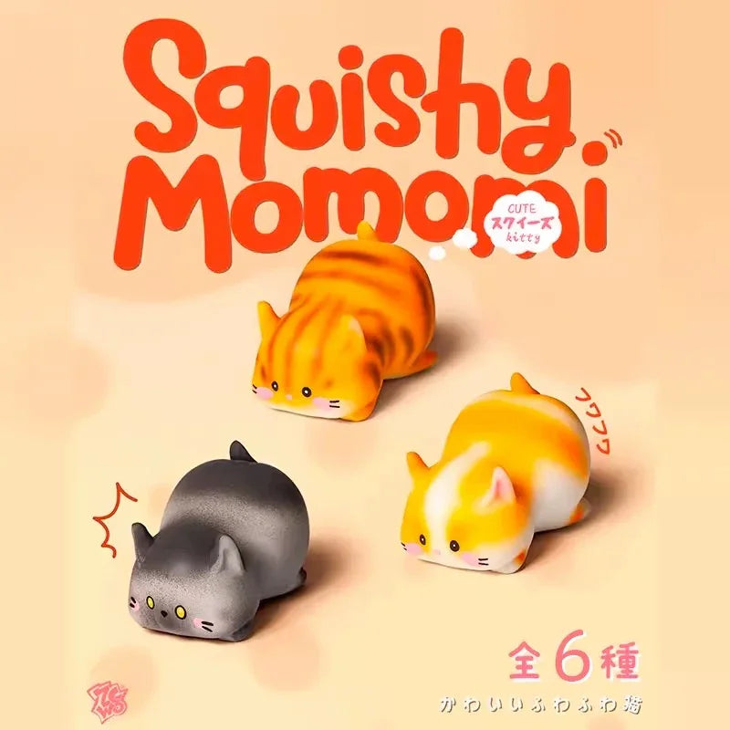 Squishy Momomi Cute Kitty Series Figures. Blind Box - POP BOX