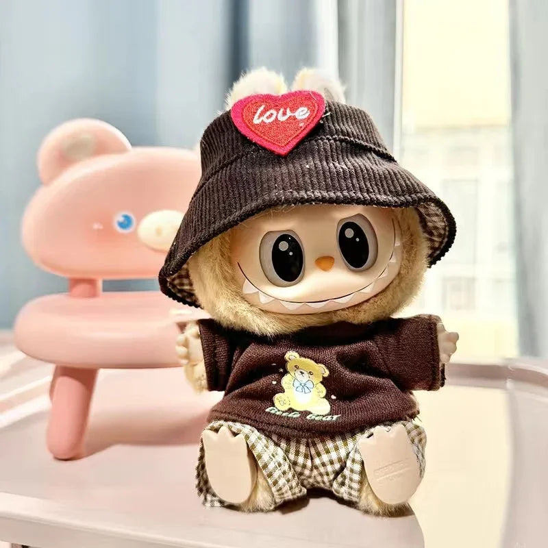 POP MART labubu clothes chanel Set. Labubu Outfit(No Dolls)