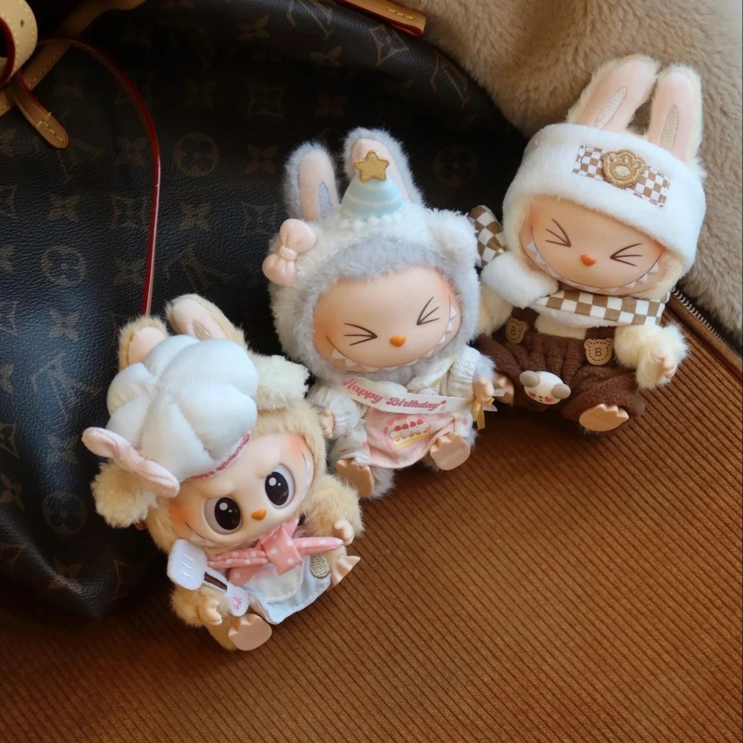 labubu baby clothes have a seat labubu clothes suit butter cookies(No Dolls)