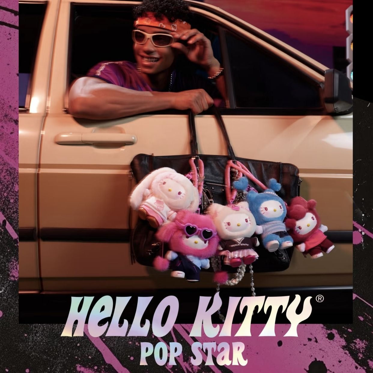 HELL0 KITTY Pop Star Series Plush Pendant, Blind Box