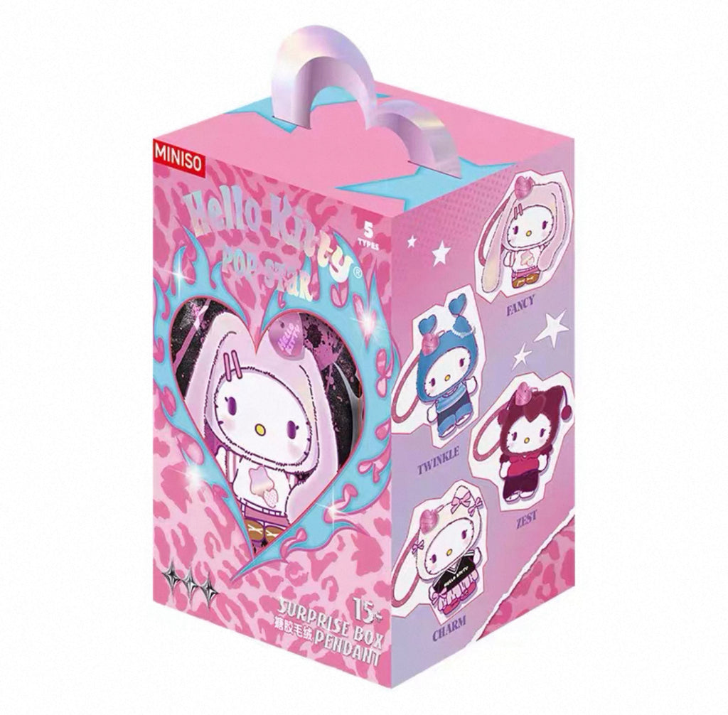 HELL0 KITTY Pop Star Series Plush Pendant, Blind Box