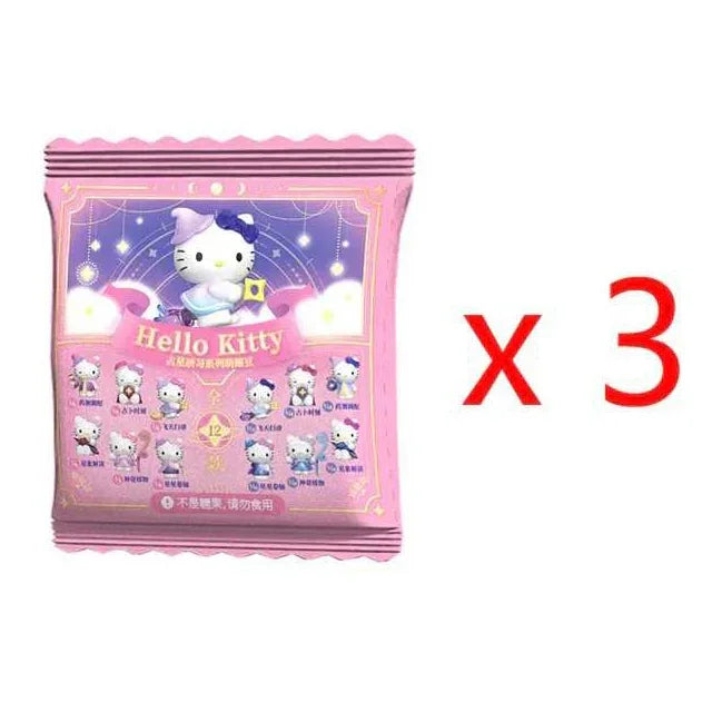 Hello-Kitty Astrology Study Series Mini Beans Figures. Blind Bag