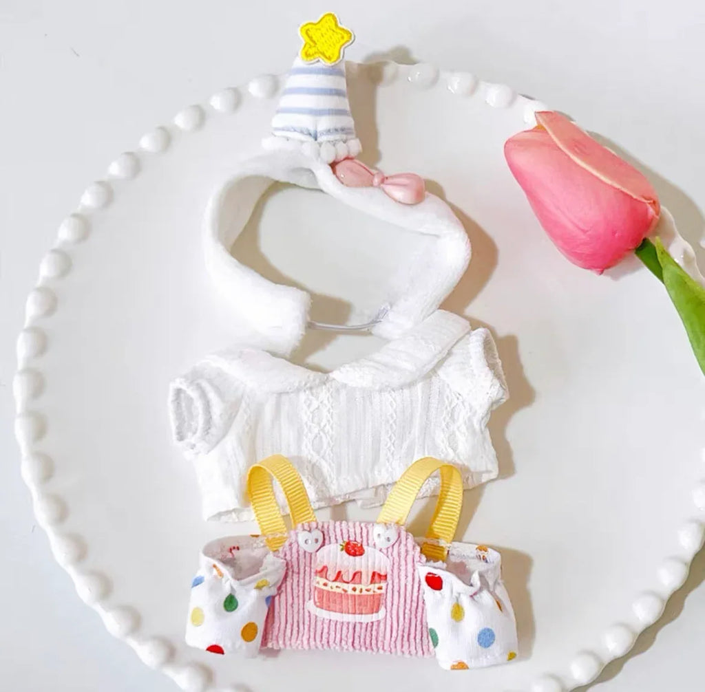 labubu baby clothes have a seat labubu clothes suit butter cookies(No Dolls)