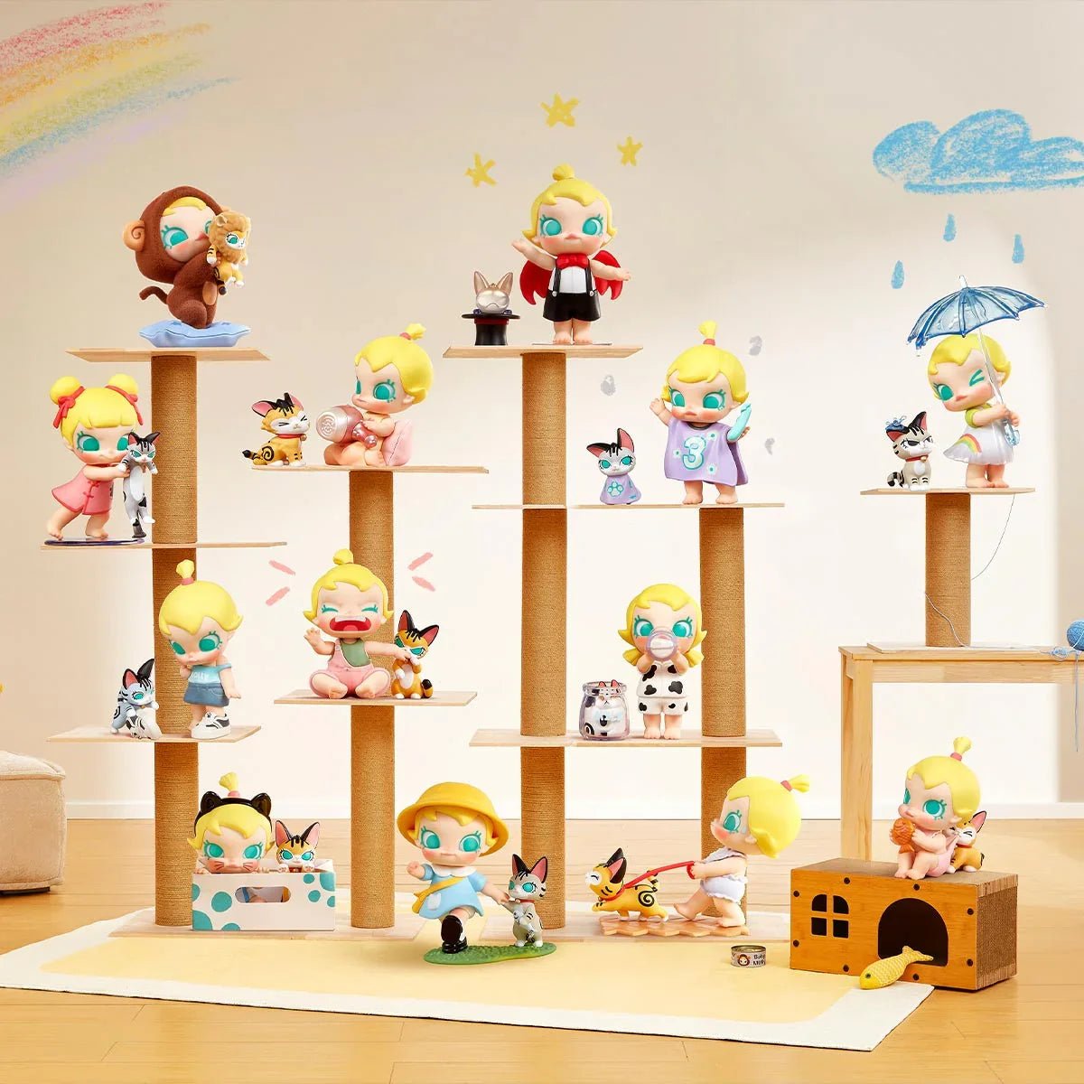 Baby Molly & Baby Tabby Series Figures bilind box - POP BOX