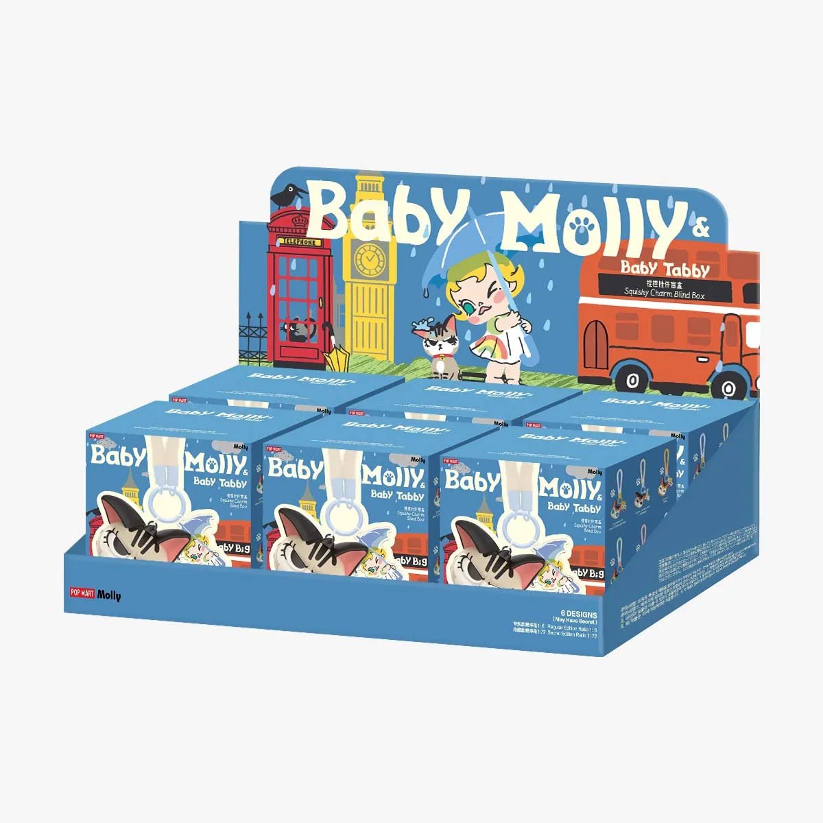 Baby Molly & Baby Tabby Series - Pinch Pendant Blind Box - POP BOX