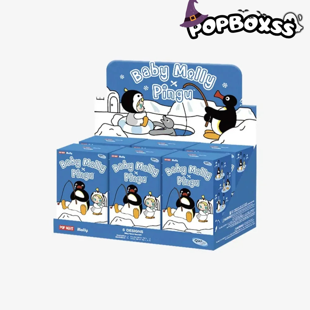 Baby Molly × Pingu Happy Fishing Series - Vinyl Plush Pendant Blind Box - POP BOX