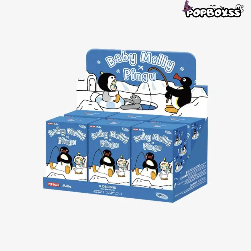 Baby Molly × Pingu Happy Fishing Series - Vinyl Plush Pendant Blind Box - POP BOX