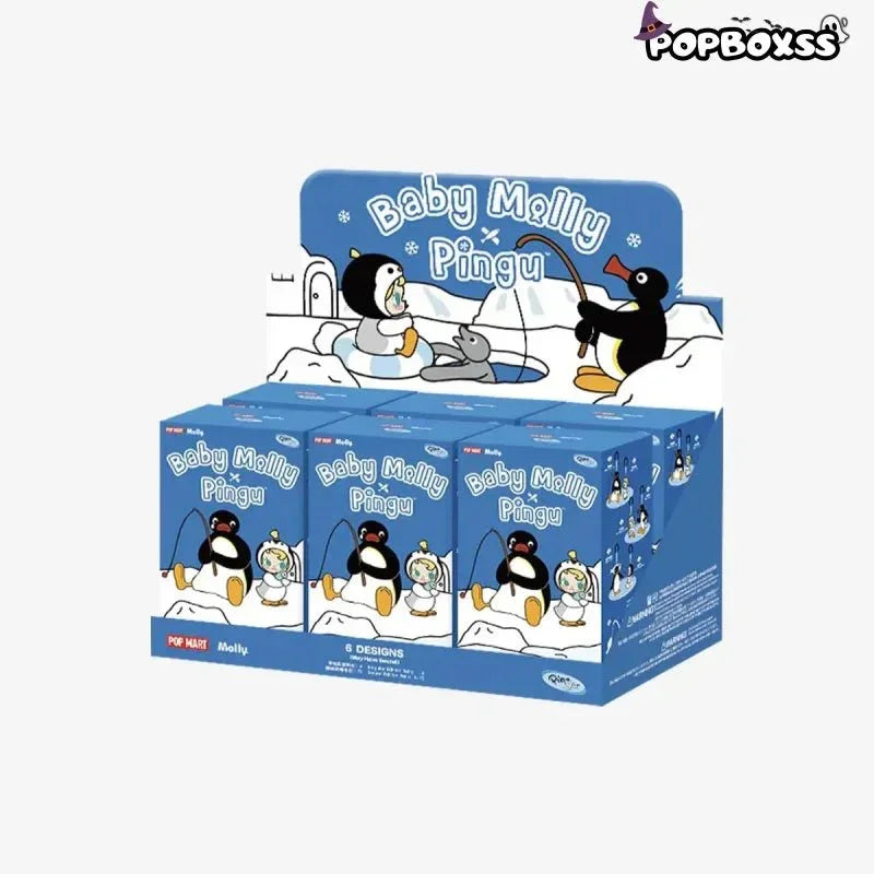 Baby Molly × Pingu Happy Fishing Series - Vinyl Plush Pendant Blind Box - POP BOX