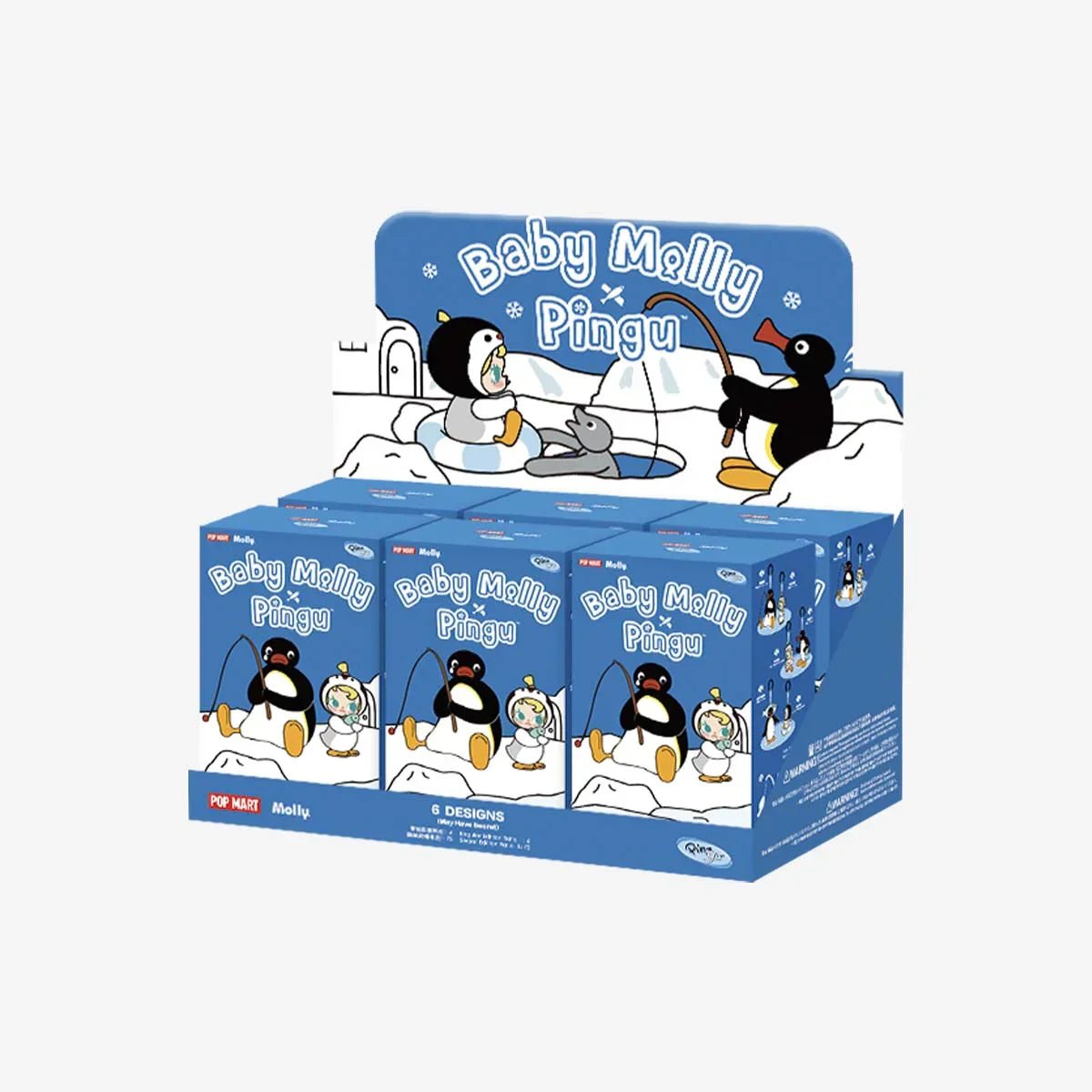 Baby Molly × Pingu Happy Fishing Series - Vinyl Plush Pendant Blind Box - POP BOX