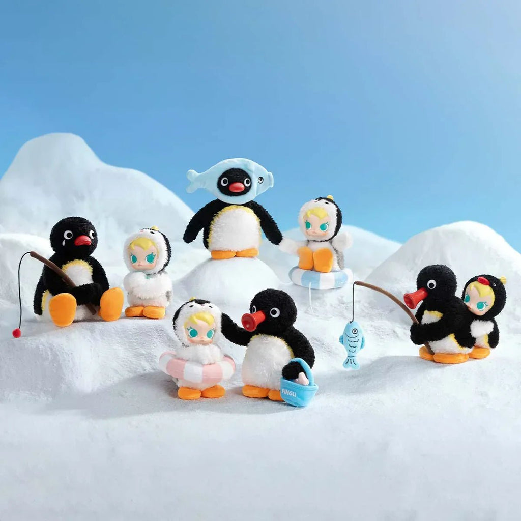 Baby Molly × Pingu Happy Fishing Series - Vinyl Plush Pendant Blind Box - POP BOX