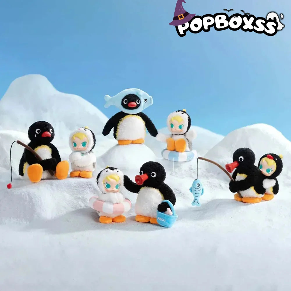 Baby Molly × Pingu Happy Fishing Series - Vinyl Plush Pendant Blind Box - POP BOX