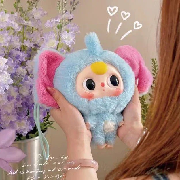 Baby Three - Big Head Baby Zipper Bag Plush Dolls. Blind Box - POP BOX