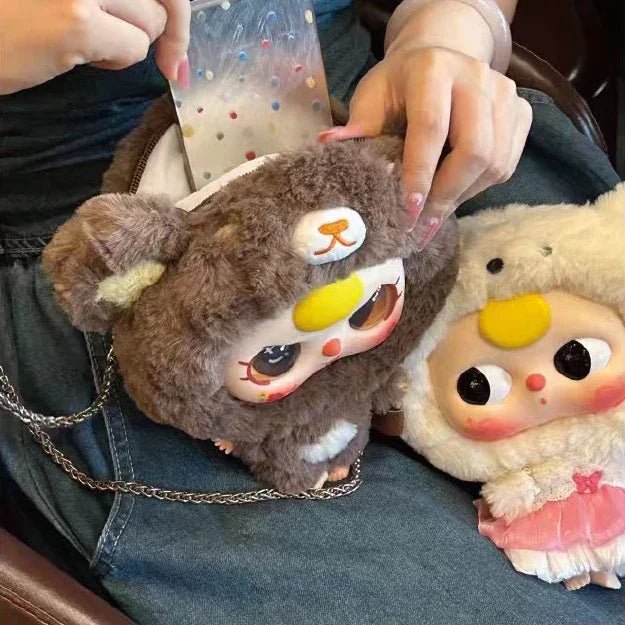 Baby Three - Big Head Baby Zipper Bag Plush Dolls. Blind Box - POP BOX