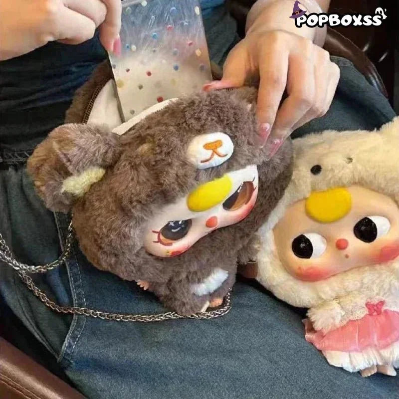 Baby Three - Big Head Baby Zipper Bag Plush Dolls. Blind Box - POP BOX