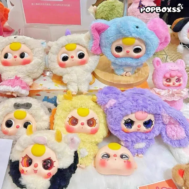 Baby Three Big Head Baby Zipper Bag Plush Series Blind Box - POP BOX