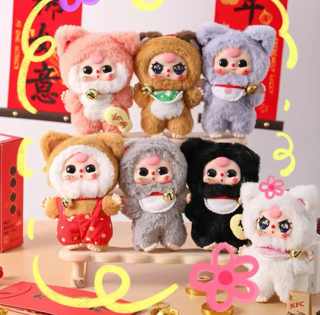 Baby Three Billionaires Cat Series Plush Dolls. Blind Box - POP BOX
