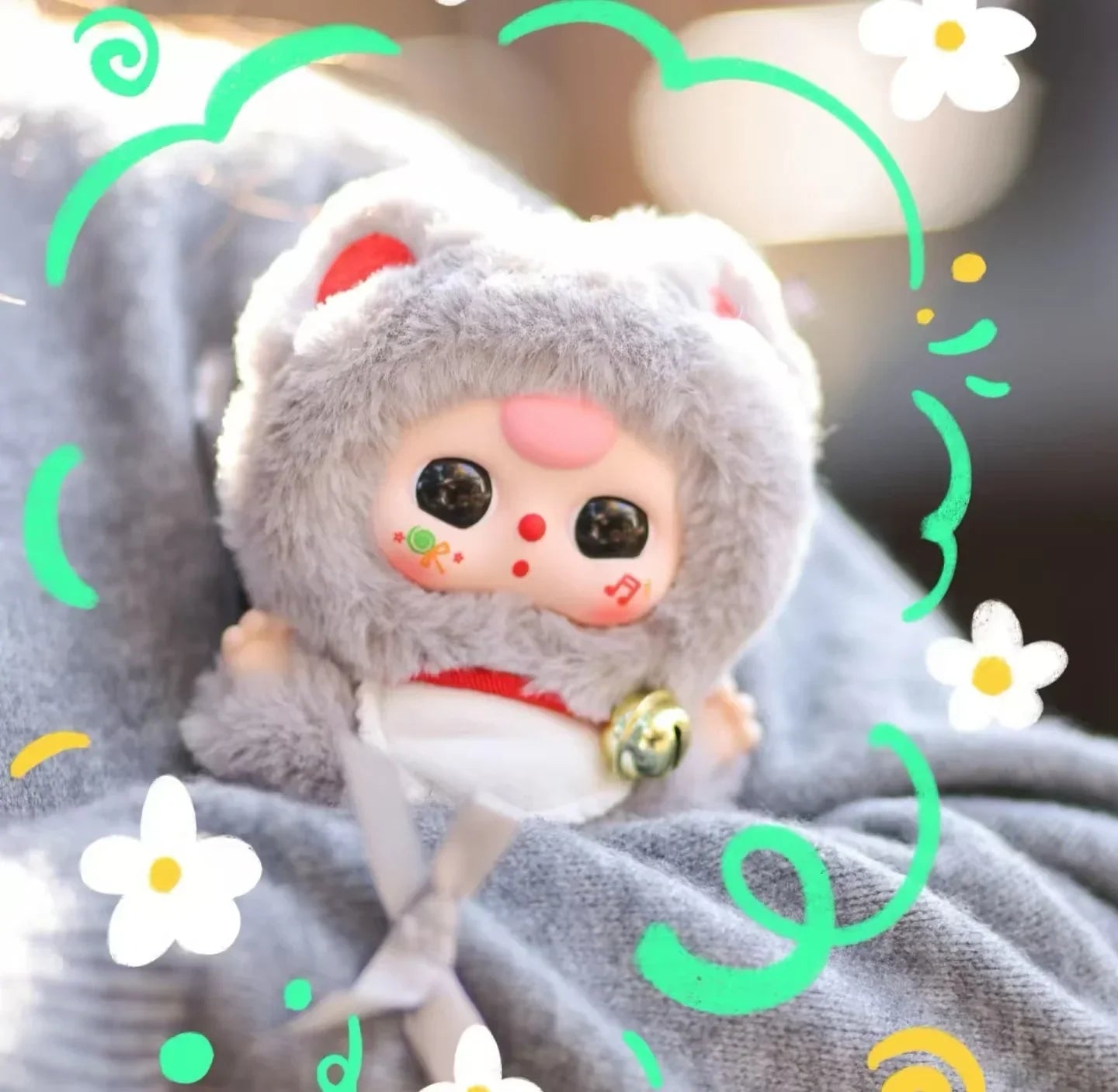 Baby Three Billionaires Cat Series Plush Dolls. Blind Box - POP BOX