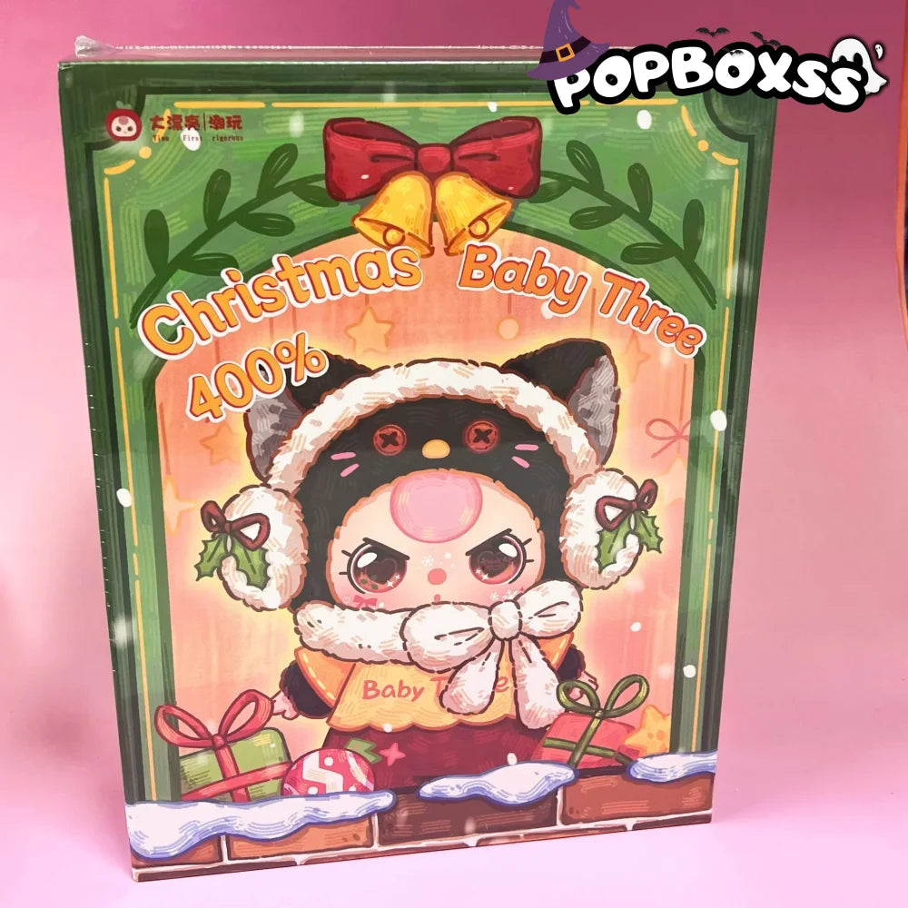 Baby Three Christmas 400% Limited Plush Series Blind Box - POP BOX