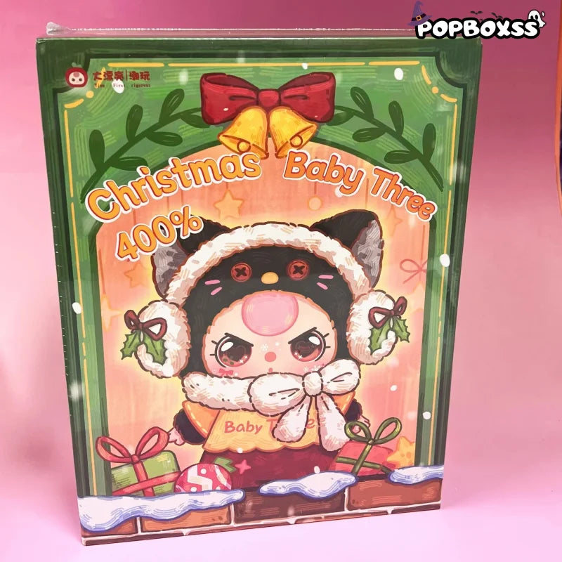 Baby Three Christmas 400% Limited Plush Series Blind Box - POP BOX