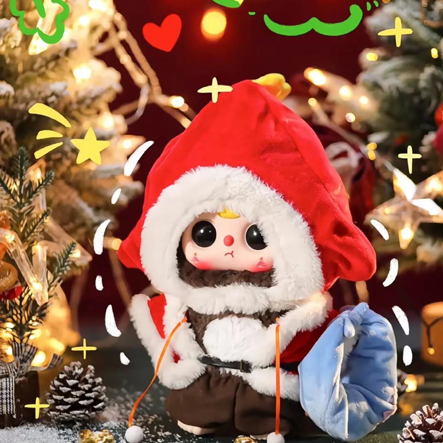Baby Three Christmas 400% Limited Plush Series Blind Box - POP BOX