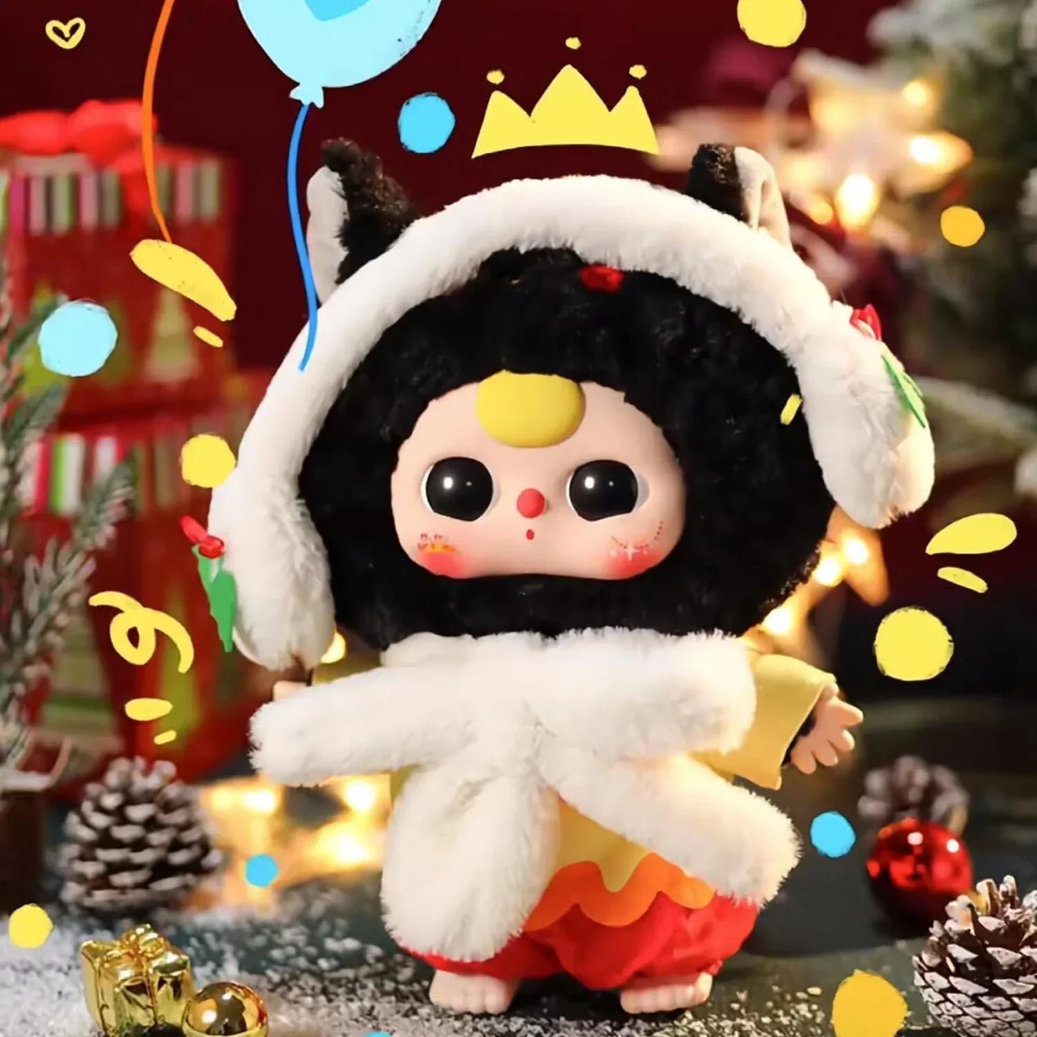 Baby Three Christmas 400% Limited Plush Series Blind Box - POP BOX