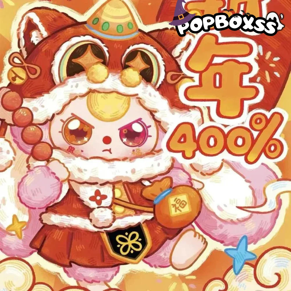 Baby Three CNY Bunny 400% Limited Version Plush Blind Box - POP BOX