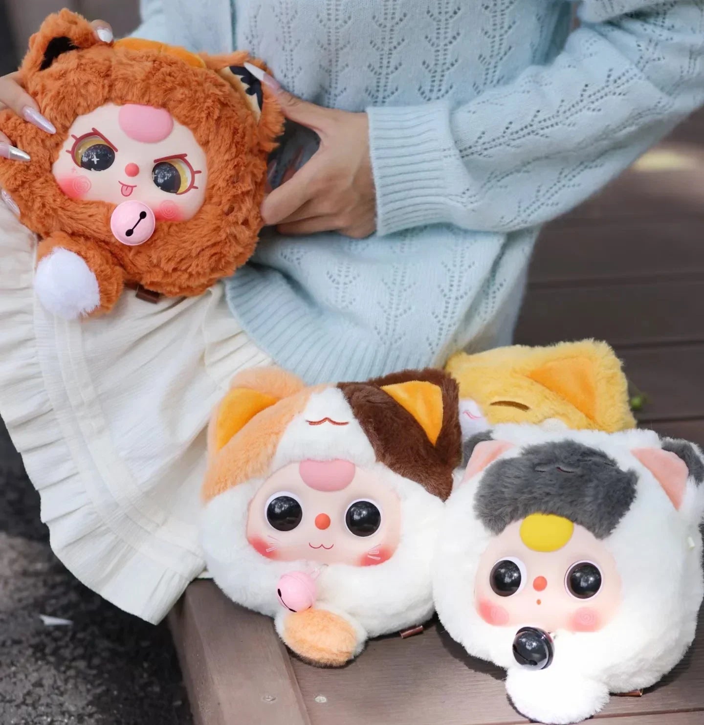 Baby Three - Fortune Cat Zipper Bag Plush Blind Box - POP BOX