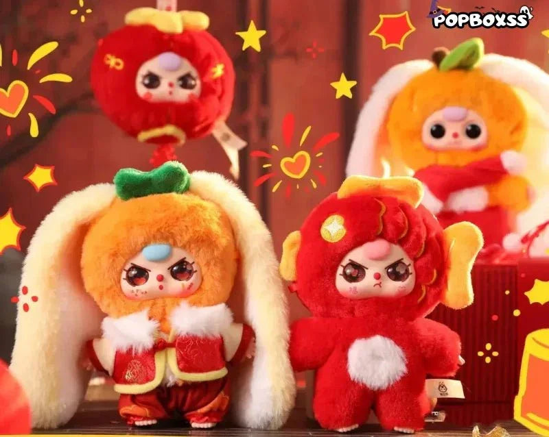 Baby Three Happy New Year Series Plush Dolls. Blind Box - POP BOX