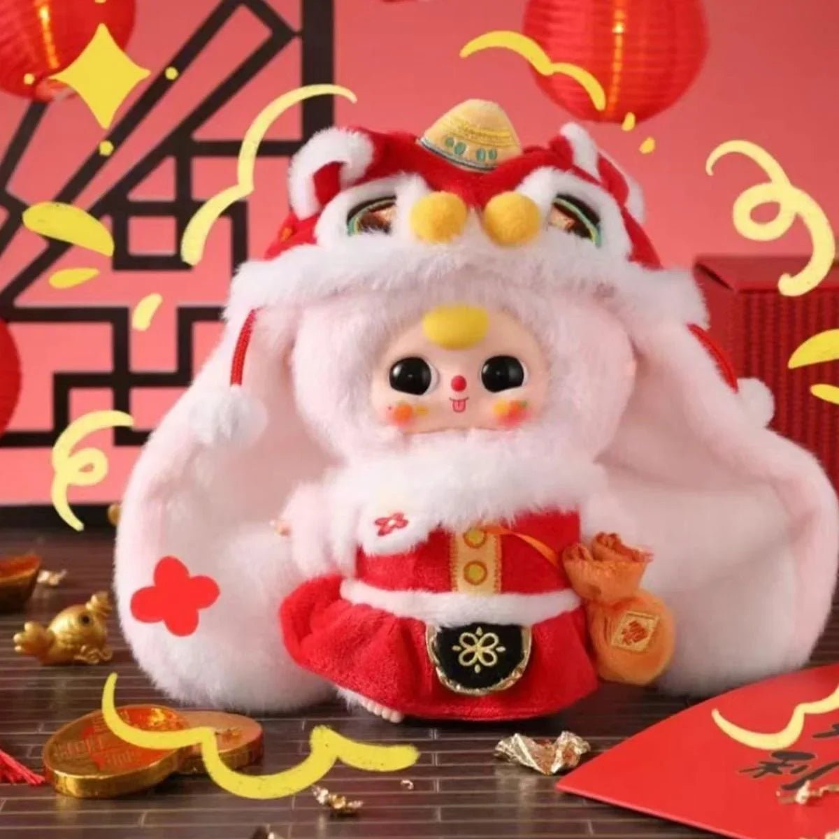 Baby Three Happy New Year Series Plush Toy Pendant Blind Box - POP BOX