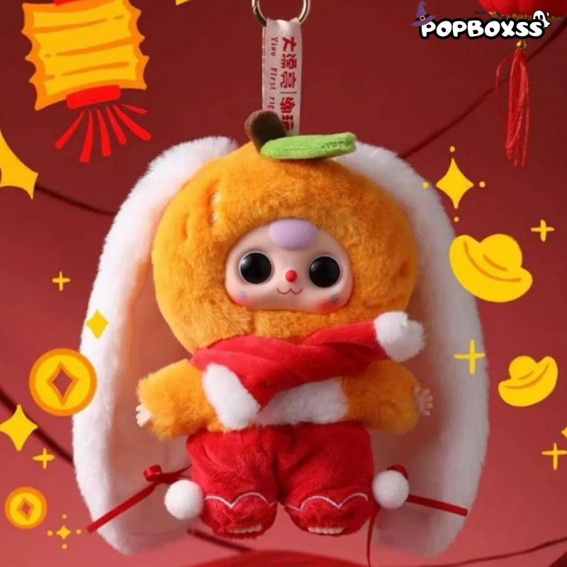 Baby Three Happy New Year Series Plush Toy Pendant Blind Box - POP BOX