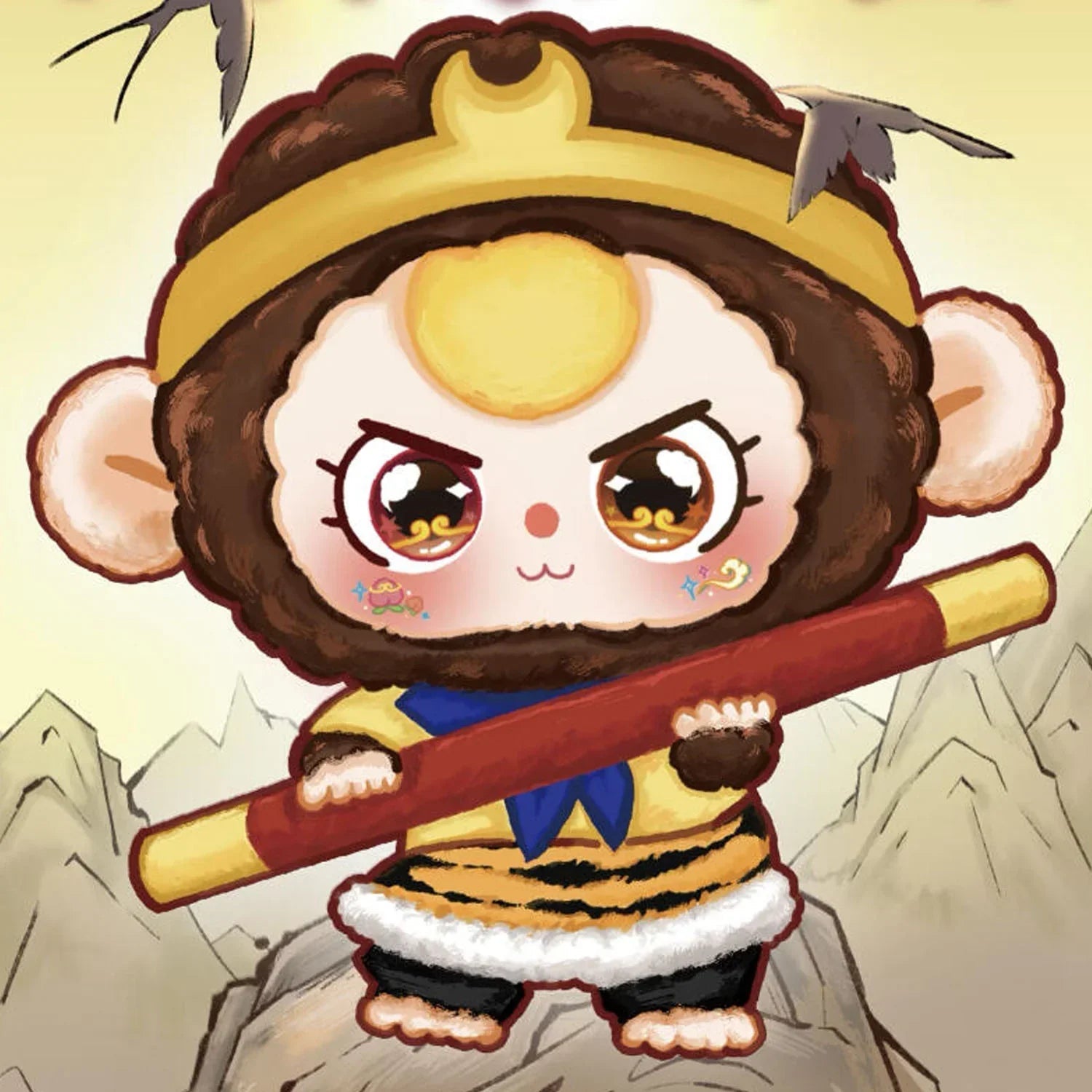 Baby Three Havoc In Heaven Plush Series Blind Box - POP BOX