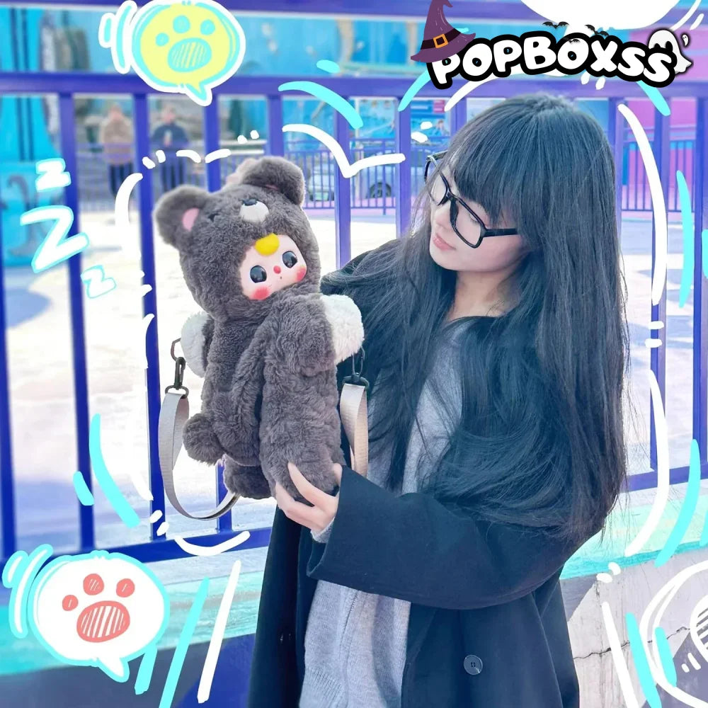 Baby Three Little Bear Hugs Plush School Bag - POP BOX