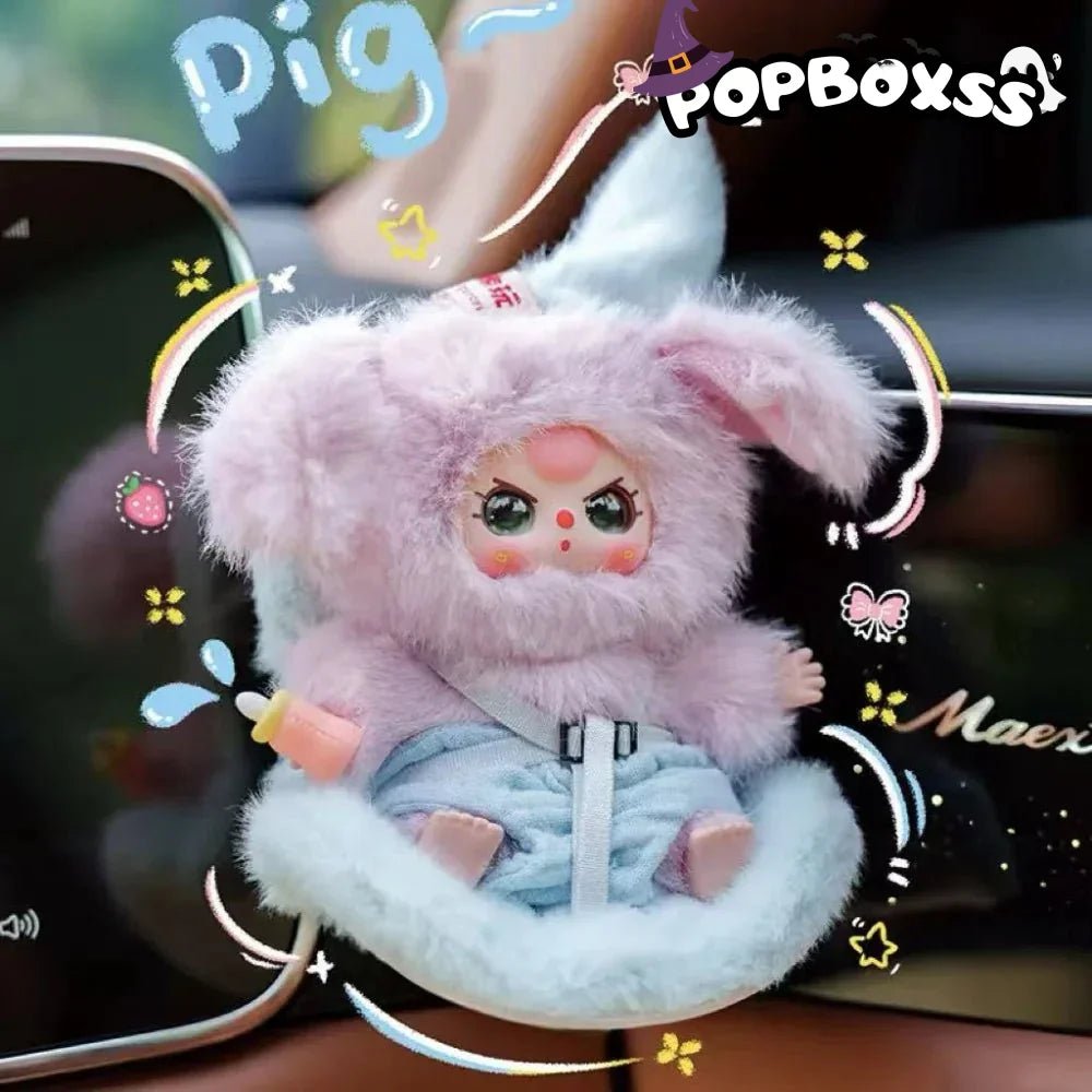 Baby Three Vehicle Mounted Baby Series Plush Dolls, Blind Box - POP BOX