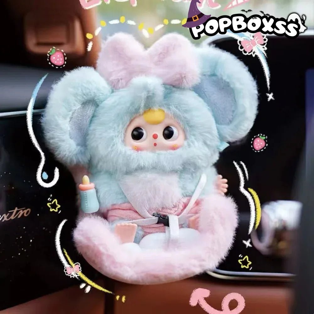 Baby Three Vehicle Mounted Baby Series Plush Dolls, Blind Box - POP BOX
