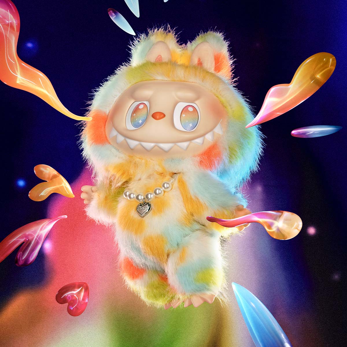 THE MONSTERS Big into Energy Series-ROCK THE UNIVERSE labubu Vinyl Plush Doll