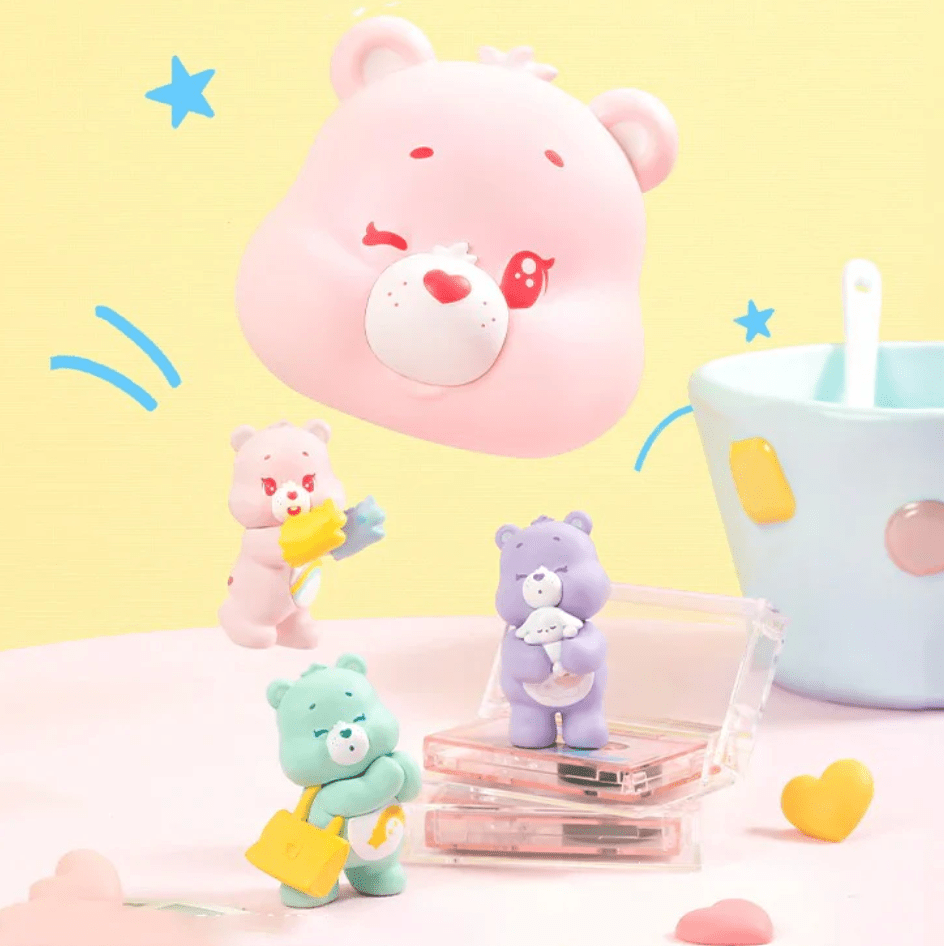 Care Bears Little Things Series Cubby Face Mini Beans Figures, Blind Bag - POP BOX
