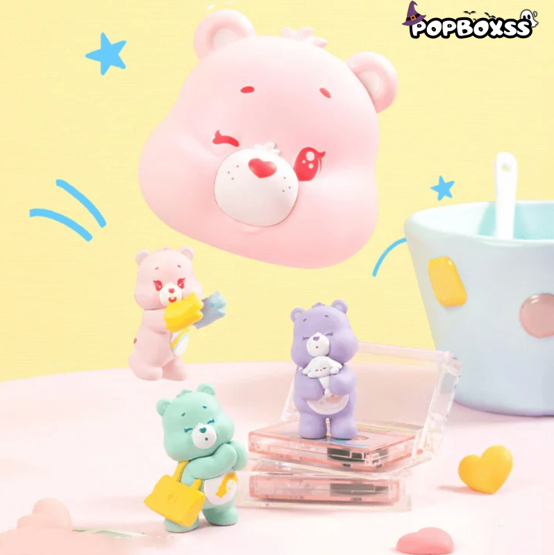 Care Bears Little Things Series Cubby Face Mini Beans Figures, Blind Bag - POP BOX