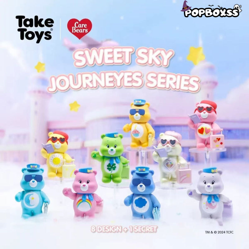 Care Bears Sweet Sky Journey Series Figures Blind Box 1 SET (8 BOXES)