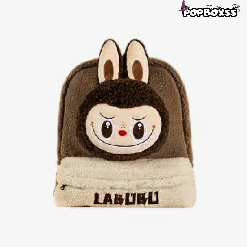 Classic Bag Series - LABUBU Berber Fleece Backpack (Brown) - POP BOX
