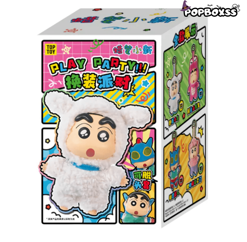Crayon ShinChan Play Party! Series Plush Pendant Blind Box (PRE - ORDER) - POP BOX