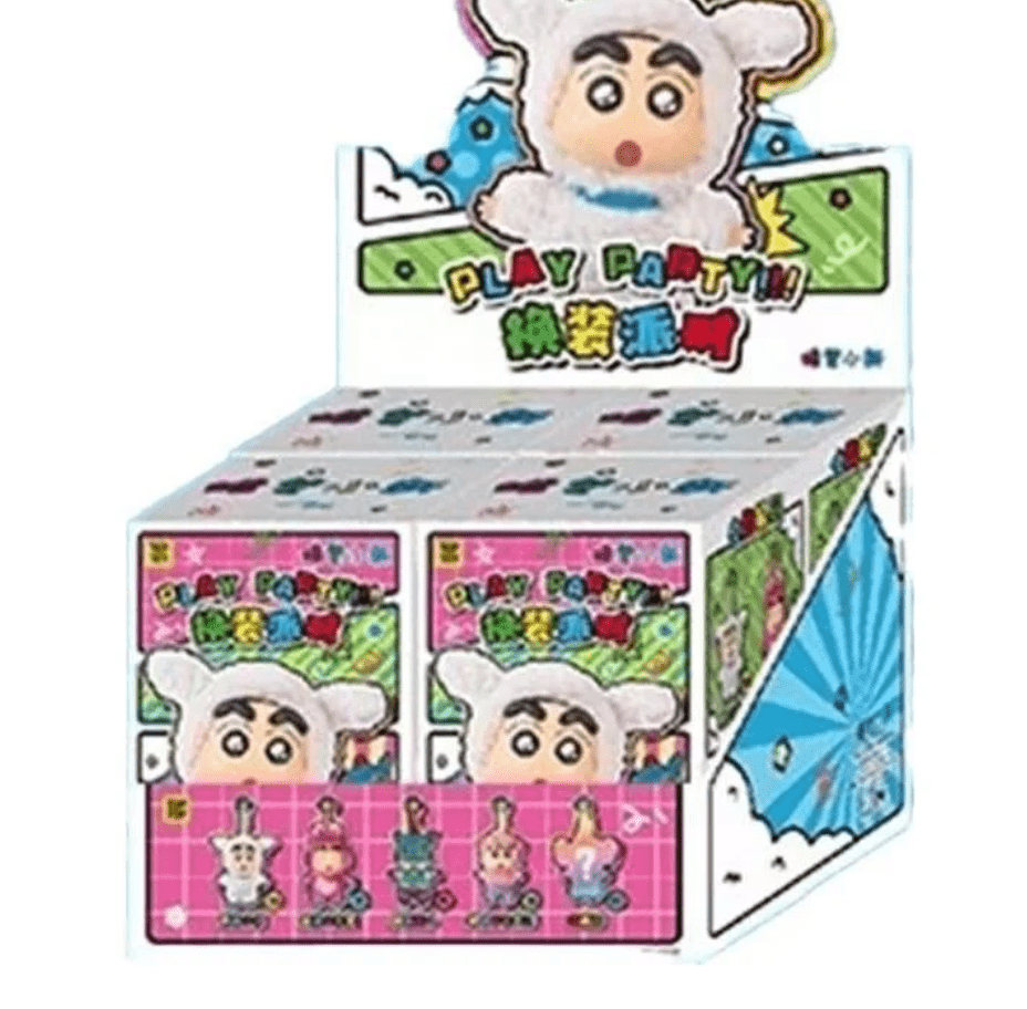 Crayon ShinChan Play Party! Series Plush Pendant Blind Box (PRE - ORDER) - POP BOX