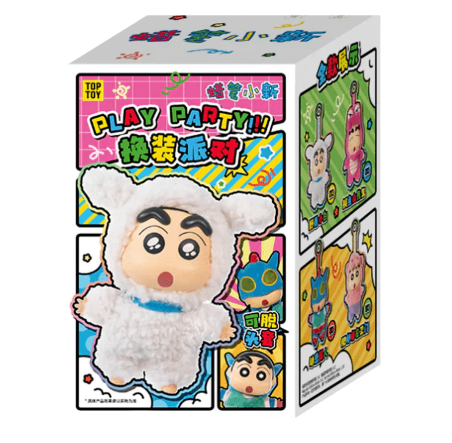 Crayon ShinChan Play Party! Series Plush Pendant Blind Box (PRE - ORDER) - POP BOX
