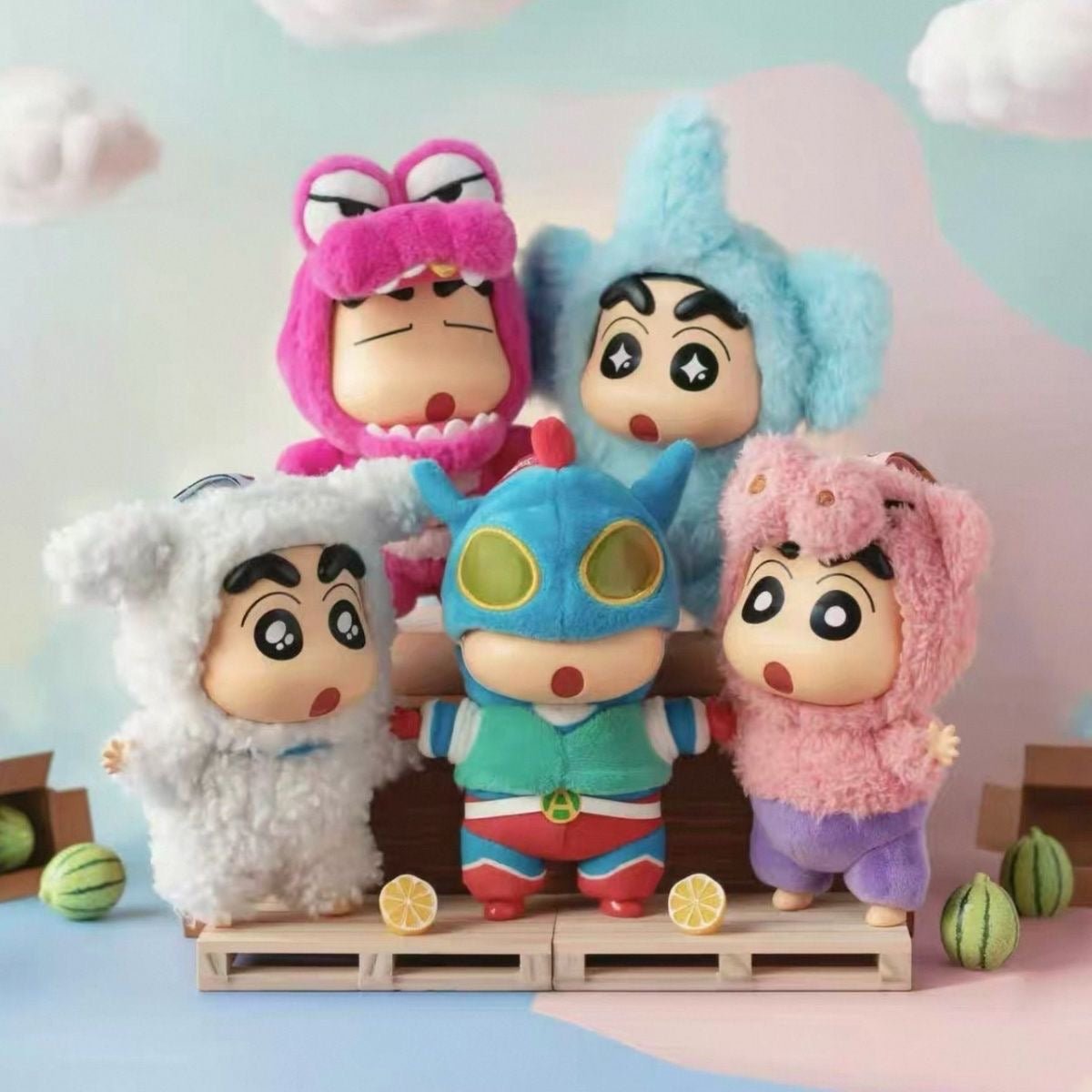 Crayon ShinChan Play Party! Series Plush Pendant Blind Box (PRE - ORDER) - POP BOX