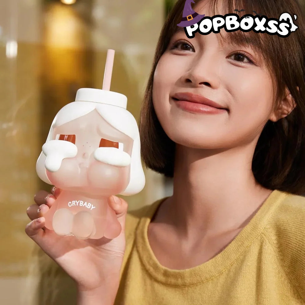 CRYBABY Crying Again Series - Plush Straw Cup (I'LL GIVE YOU ALL MY LOVE) - POP BOX