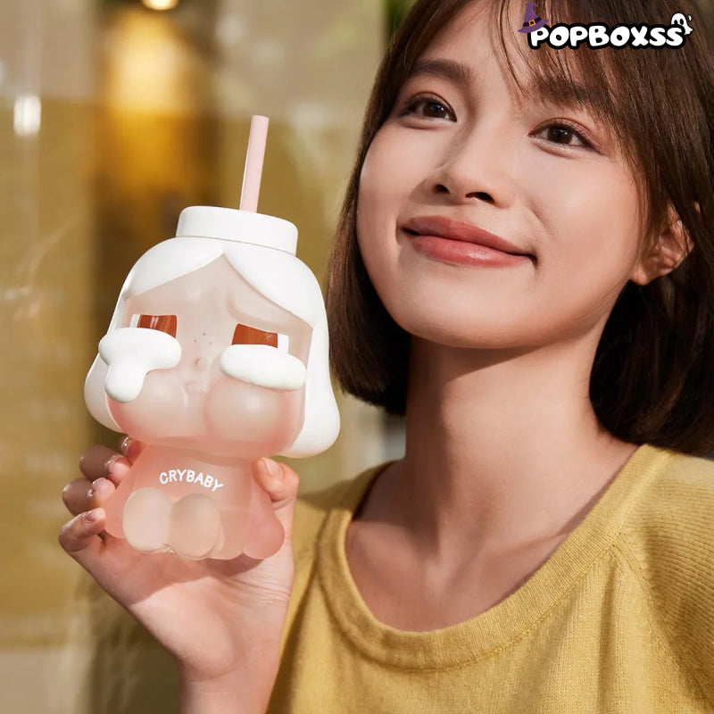 CRYBABY Crying Again Series - Plush Straw Cup (I'LL GIVE YOU ALL MY LOVE) - POP BOX