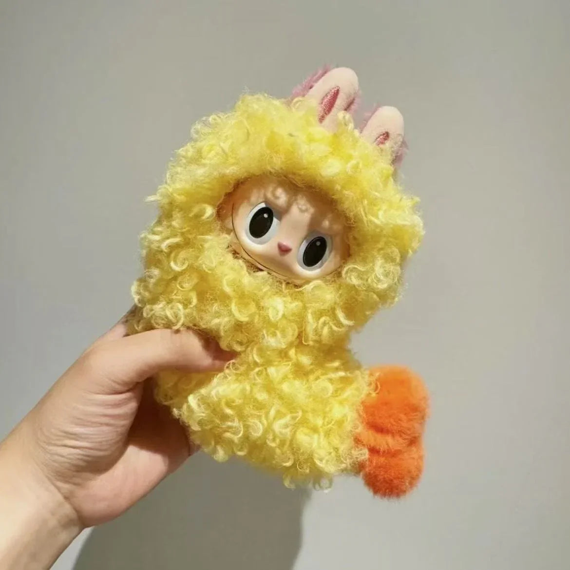 17cm Labubu Fried Shrimp Tianluofu baby clothes generation standing vinyl doll pendant replacement accessories - POP BOX