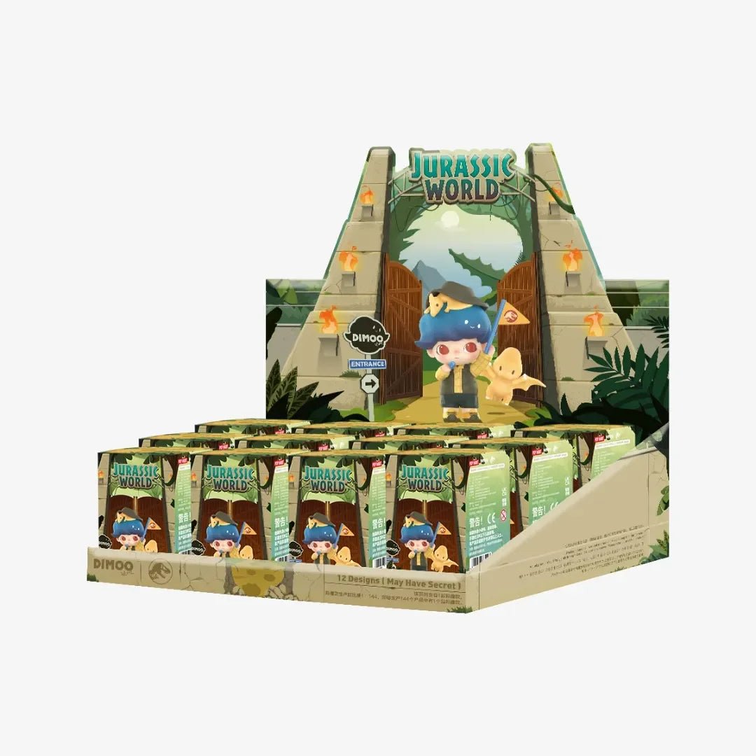 DIMOO Jurassic World Series Figures. Blind Box - POP BOX