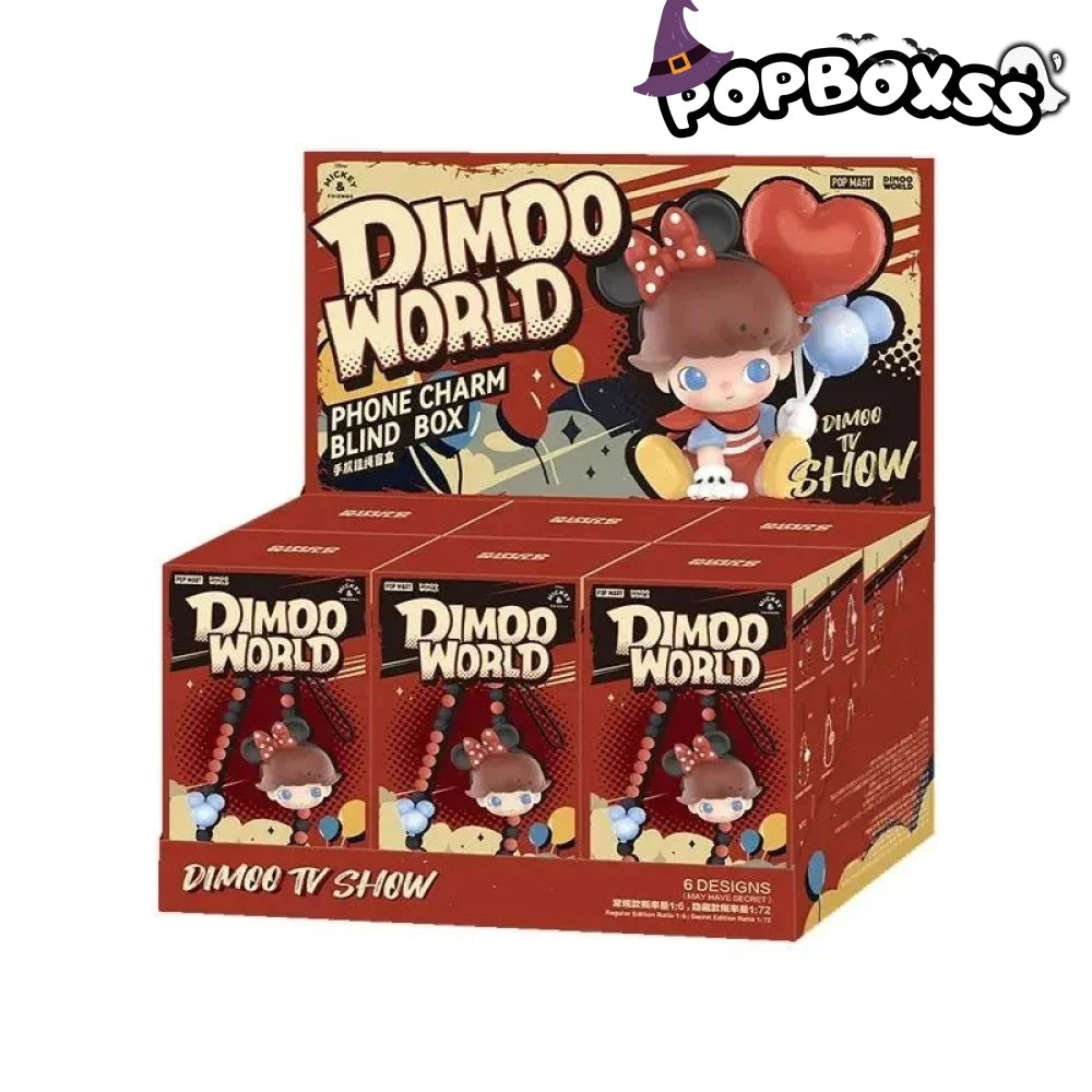 DIMOO WORLD × DSN Series - Mobile Phone Lanyard. Blind Box - POP BOX