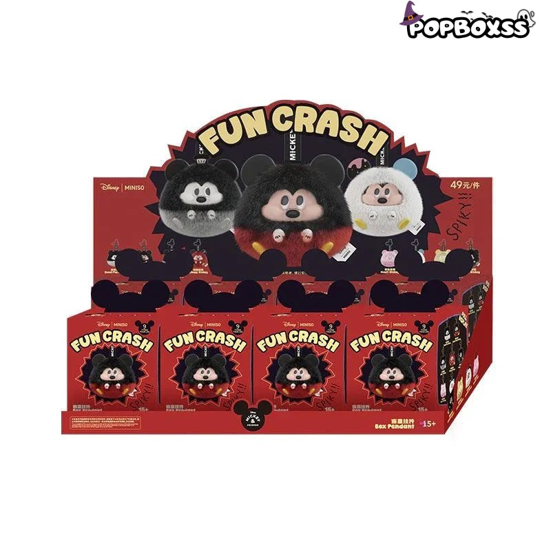 DSN - Mickey Fun Crash Series Vinly Plush Pendant Dolls. Blind Box - POP BOX